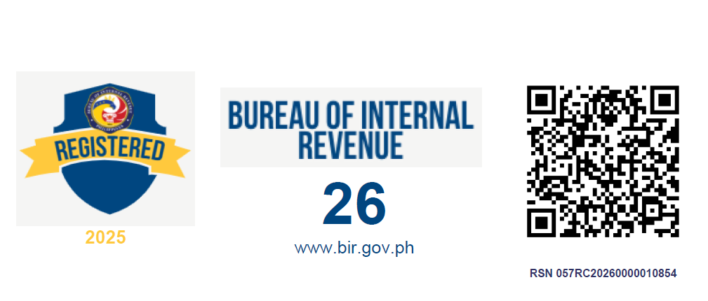 BIR Registration Seal Badge with QR code